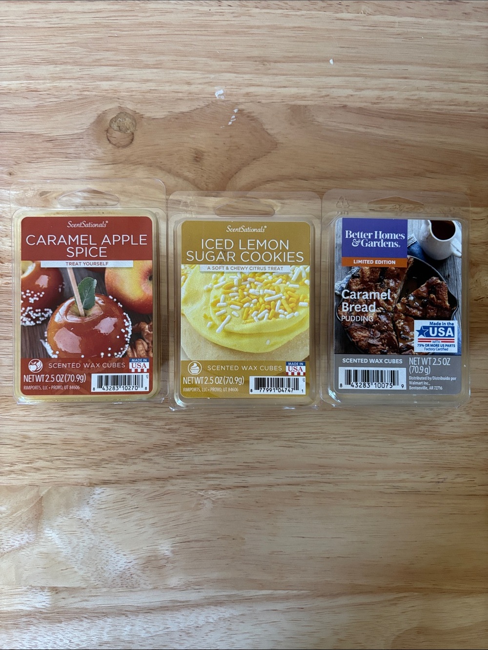 Lot of 3 Scented Wax Cubes